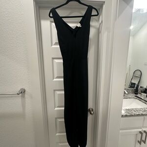 a new day Black Strapless Dress